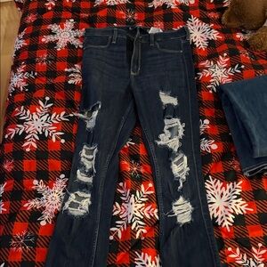 Hollister Distressed Blue Jeans for Women